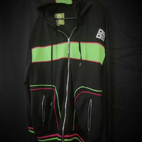 Demolition Medium Multicolor Jacket A STUNNER Pink And Green - Picture 11 of 12